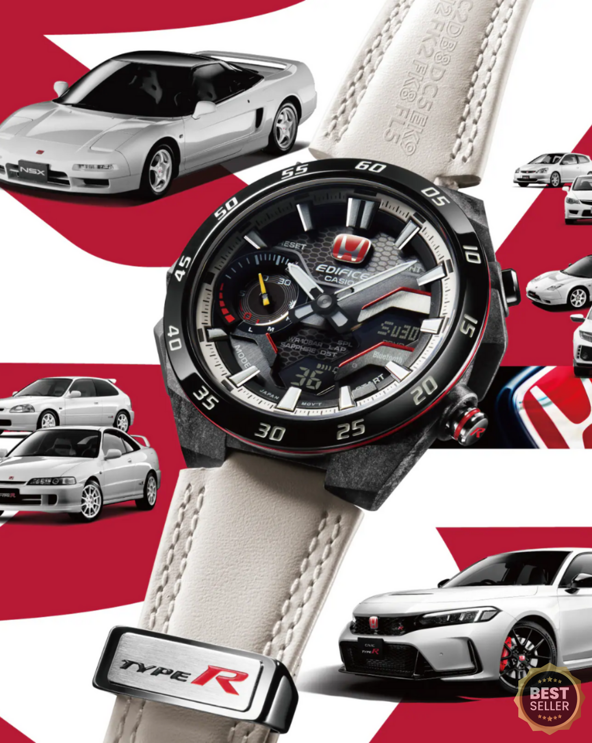 ECB-21002HR-1AJR White Premium Watch.