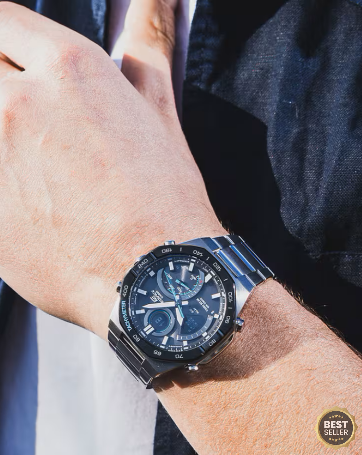 ECB-21006A-ADR Blue Stainless Steel Watch.