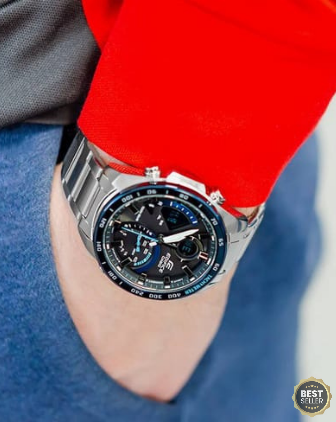 ECB-21006A-ADR Blue Stainless Steel Watch.