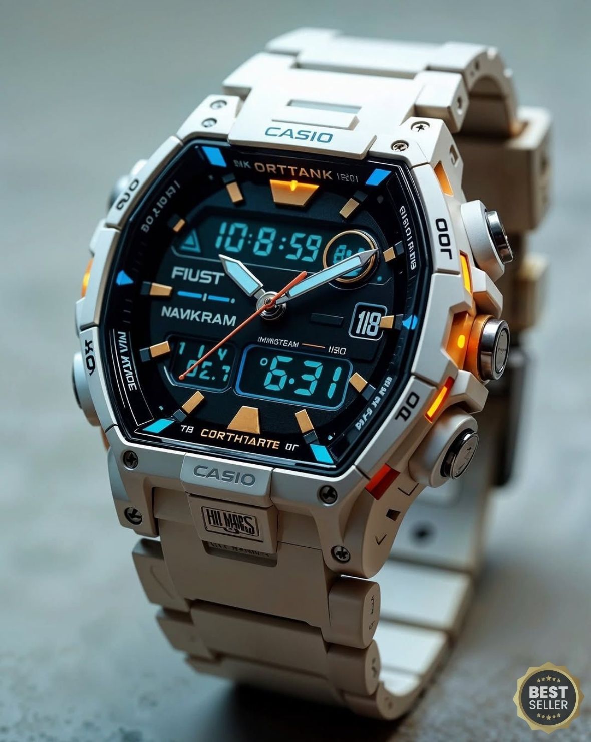 AD-21003-ADR Silver Analog Watch.